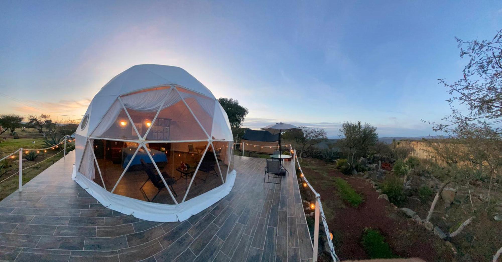 Отель El Gato Glamping Con Vista A Prismas Basalticos Уаска-де-Окампо Экстерьер фото