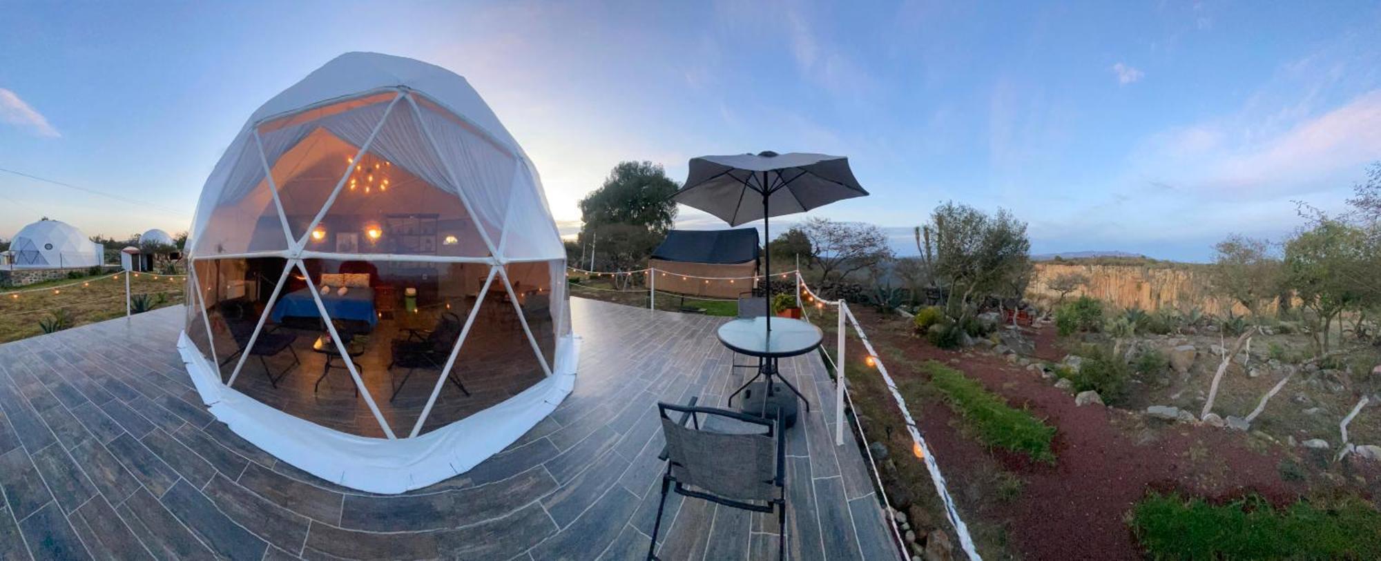 Отель El Gato Glamping Con Vista A Prismas Basalticos Уаска-де-Окампо Экстерьер фото