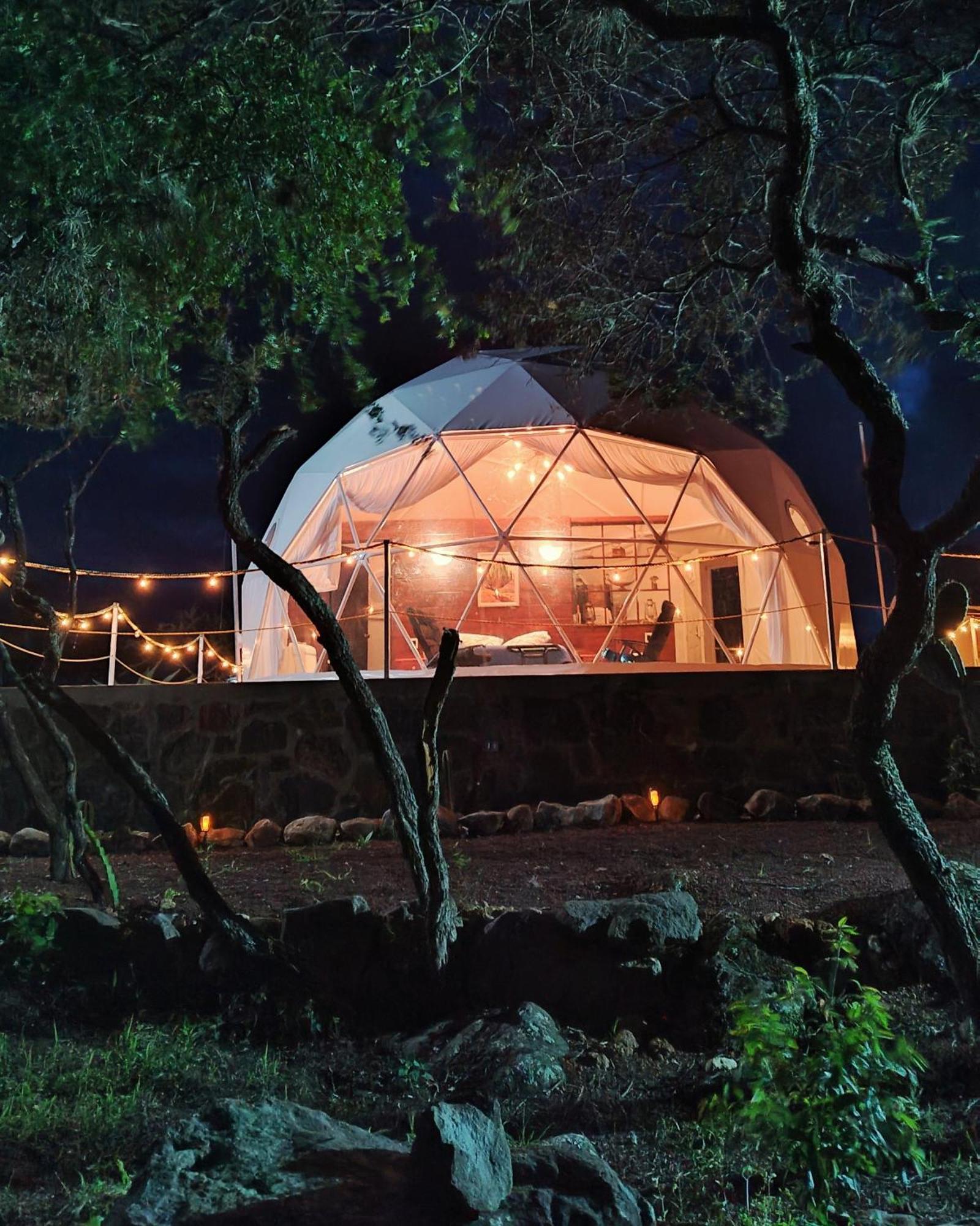Отель El Gato Glamping Con Vista A Prismas Basalticos Уаска-де-Окампо Экстерьер фото